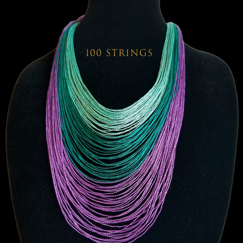 New Handmade Necklace Colorful 100 Strings